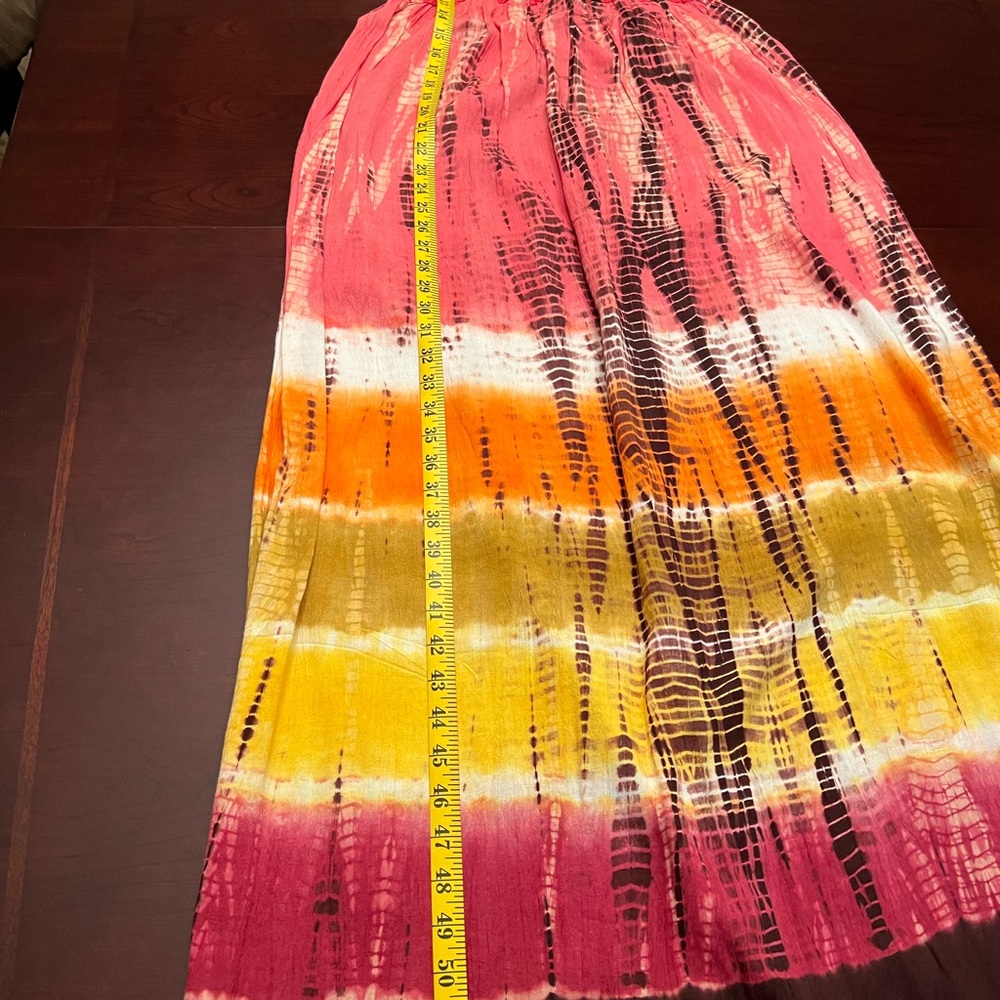 Multicolor Tie-Dye Maxi Dress - Picture 7 of 10